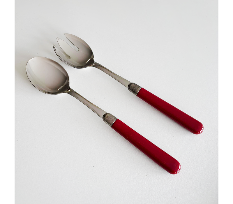 Tavern Salad Servers Wine Red