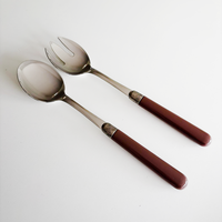 Taverne Salad Servers Walnut Brown
