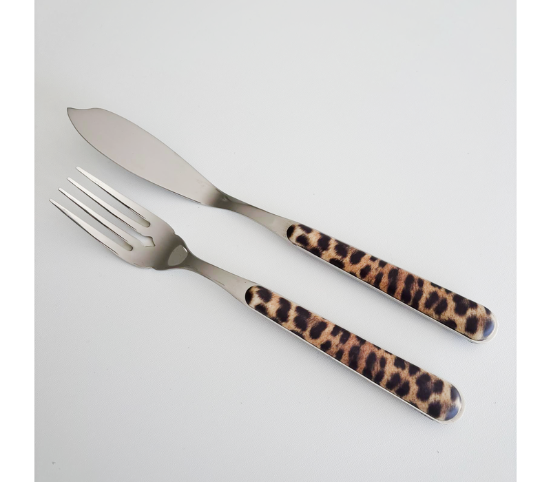 Leopard 12-teiliges Fischbesteck