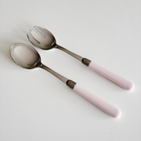 Tavern Salad Servers Pastel Pink