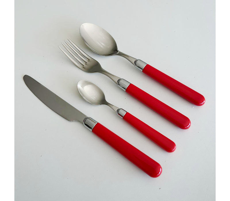 House Party Cutlery Set 24-piece 'Berry Mix' for 6 Persons in Wooden Box