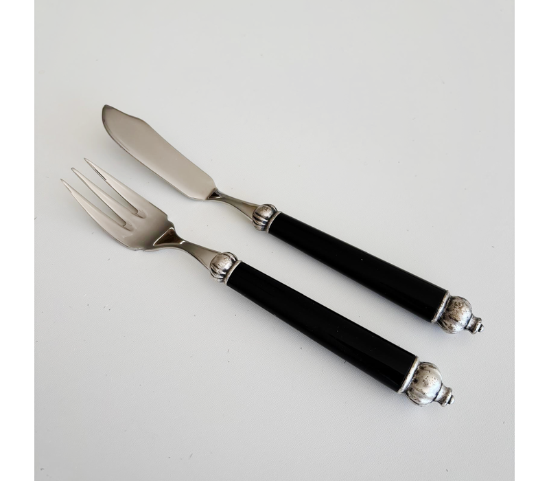 Bugatti Fish cutlery for 4 persons 'Black'