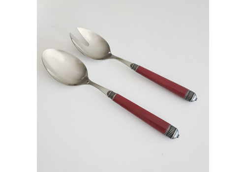 Bugatti Bugatti Opera salad servers 24 cm 'Red'