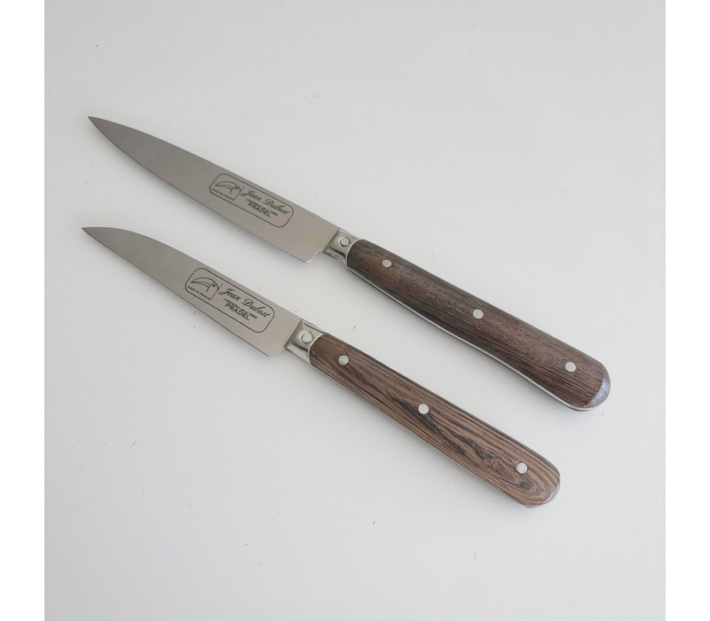 Jean Dubost Pradel Set aus Schälmesser (18 cm) und Gemüsemesser (20,5 cm) ‚ Wenge‘