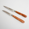 Jean Dubost Jean Dubost Pradel Ensemble de Couteaux d'Office (18 cm) et de Couteaux à Légumes (20,5 cm) 'Bois d'olivier'
