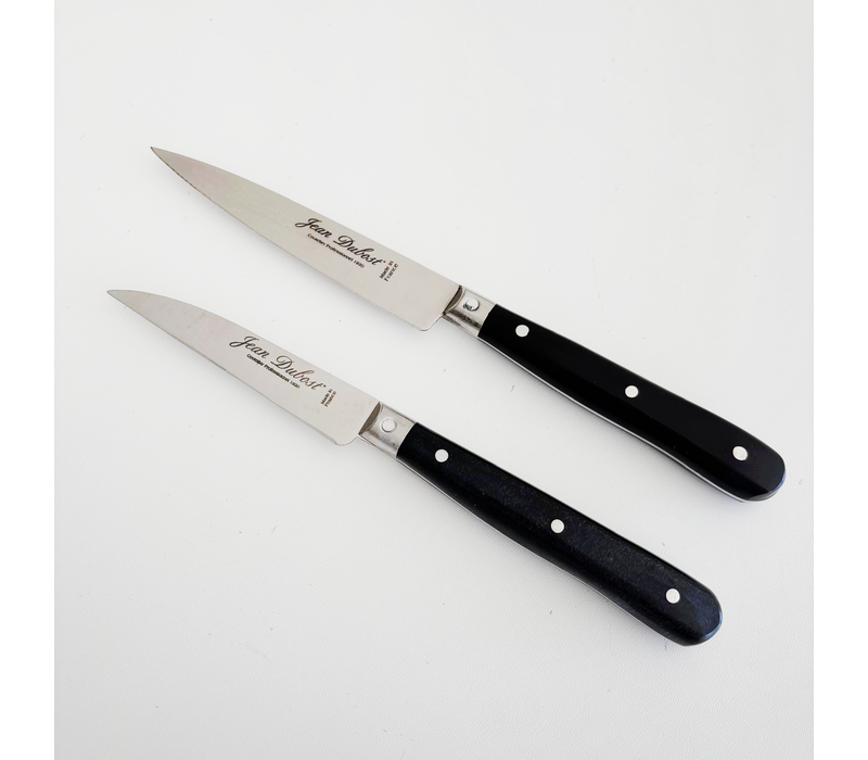 Jean Dubost Pradel Set van Schilmesje (18 cm) en Groentemes (20,5 cm) 'Zwart'