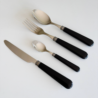 Manoir Cutlery Set 24-piece Black