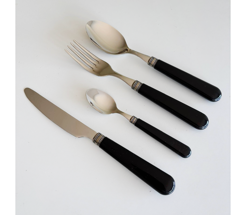 Manoir Cutlery Set 24-piece Black