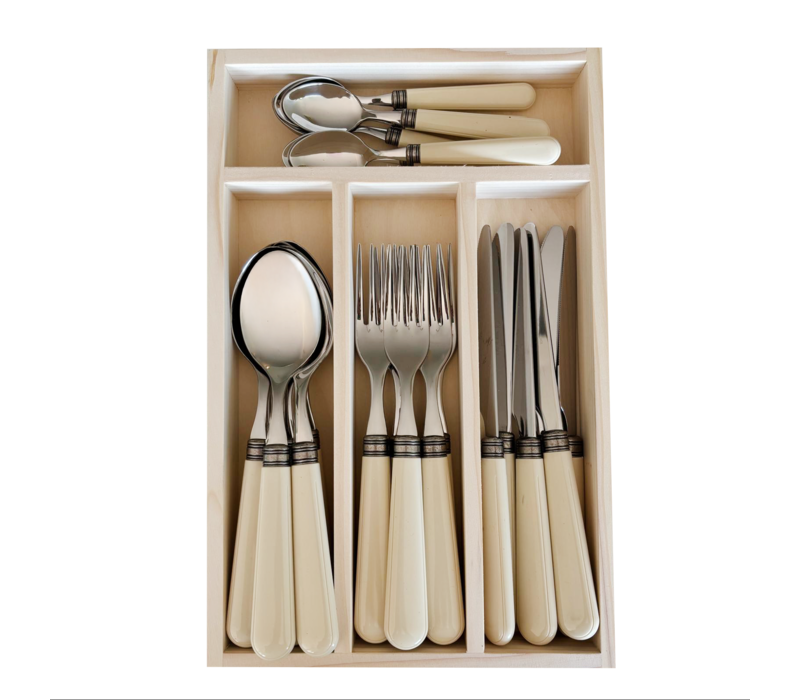 Manoir Cutlery Set 24-piece Ivory