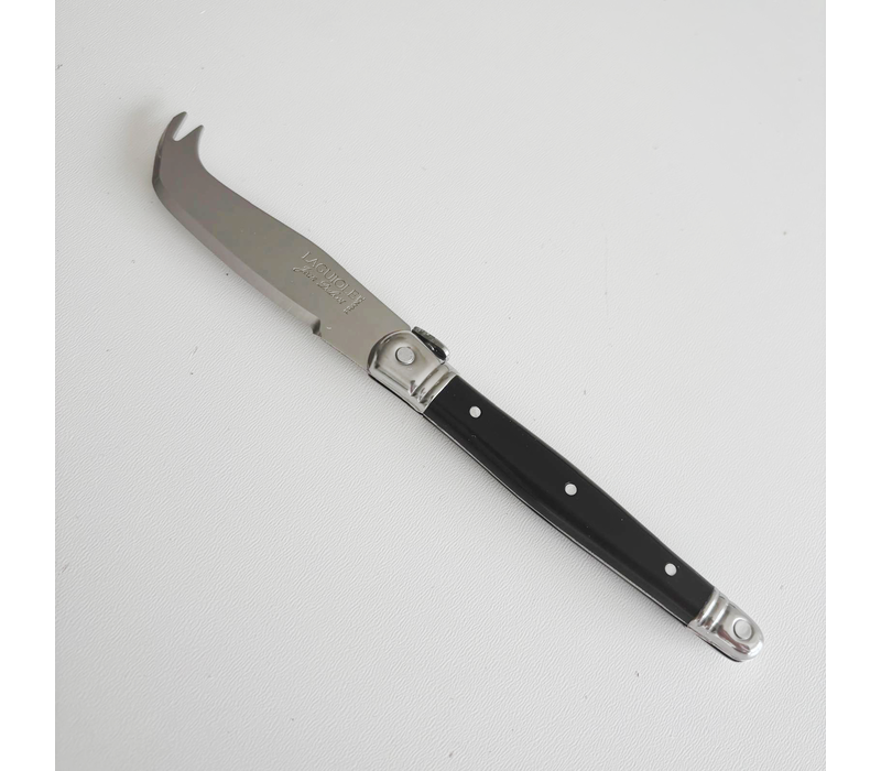 Laguiole Classic Käsebeil und Käsemesser Schwarz mit Schneidebrett