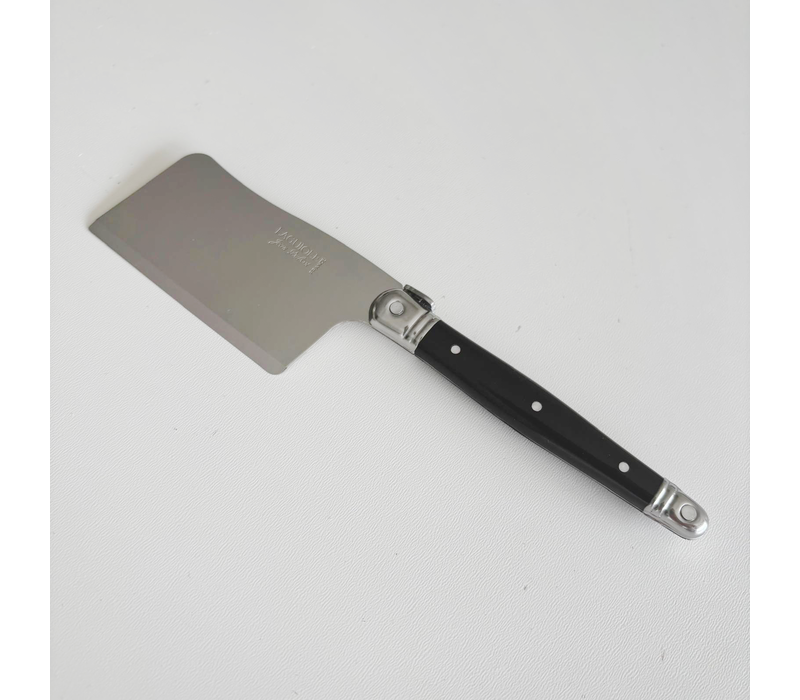 Laguiole Classic Cheese Hatchet and Cheese Knife Black with Cutting Board