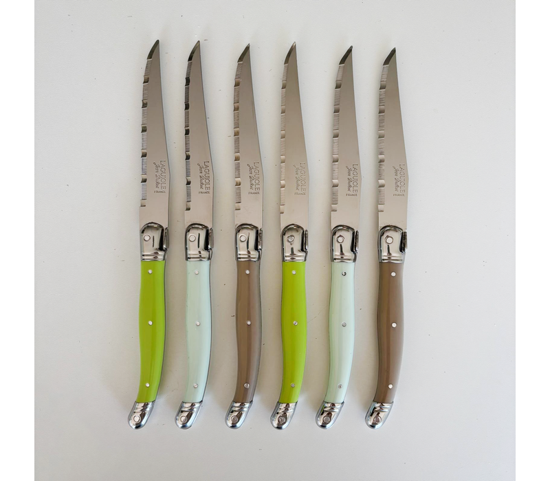 Laguiole 6 Classique Couteaux à Steak Vignoble en Coffret en Bois