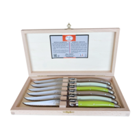 Laguiole 6 Classique Couteaux à Steak Vignoble en Coffret en Bois