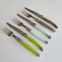 Laguiole Classic 6 Steak Knives & 6 Forks Vineyard in Box