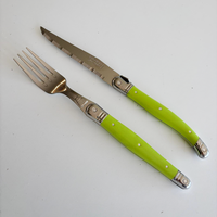 Laguiole Classic 6 Steak Knives & 6 Forks Vineyard in Box