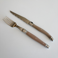 Laguiole Classic 6 Steak Knives & 6 Forks Vineyard in Box