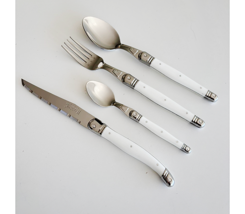 Laguiole Classic Steak Bestekset 24-delig Wit