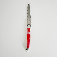 Laguiole 6 Classic Steakmesser Roter Marmor in Holzbox