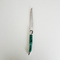 Laguiole 6 Classic Steakmesser Grüner Marmor in Holzbox