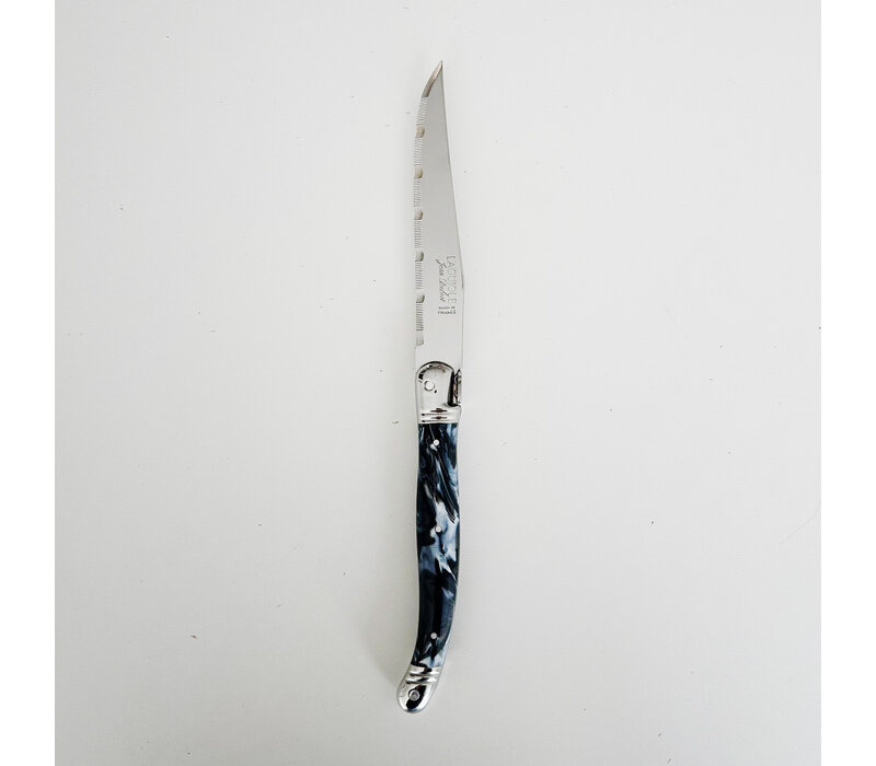 Laguiole 6 Classic Steakmesser Schwarzer Marmor in Holzbox