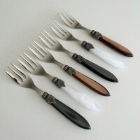 Murano Set of 6 Cake Forks 'Classic' Mix