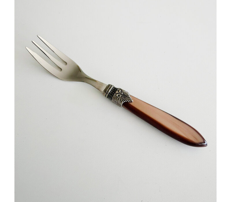 Murano Fourchette à Gâteau Brun Chocolat