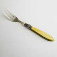Fourchette à gâteau Murano, vert olive