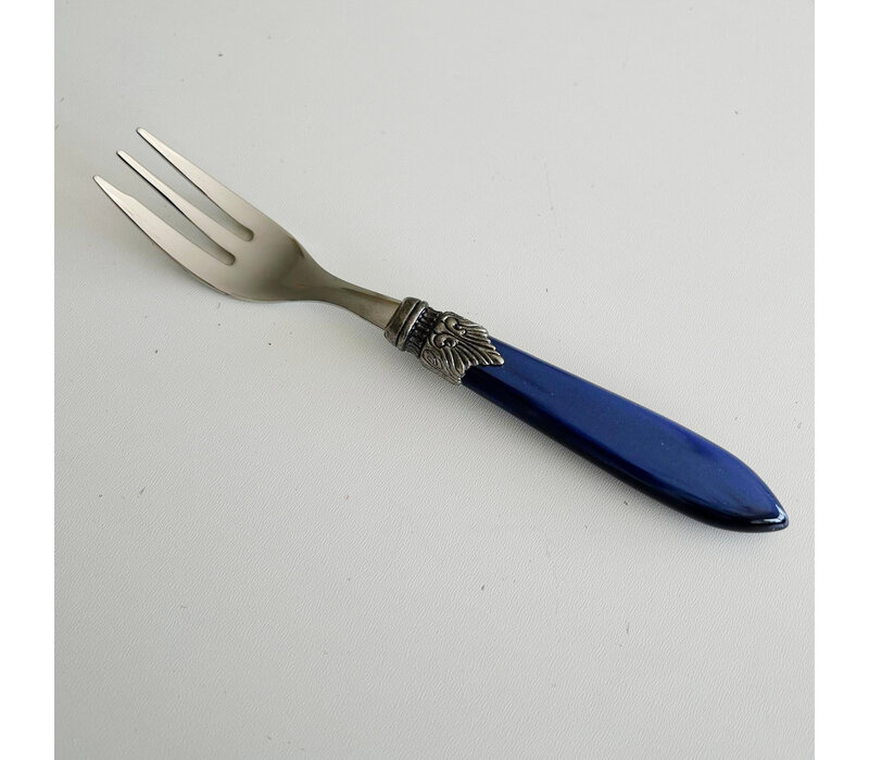 Murano Fourchette à Gâteau / Dessert – Bleu | Petite fourchette pour dessert, gâteau ou entrée