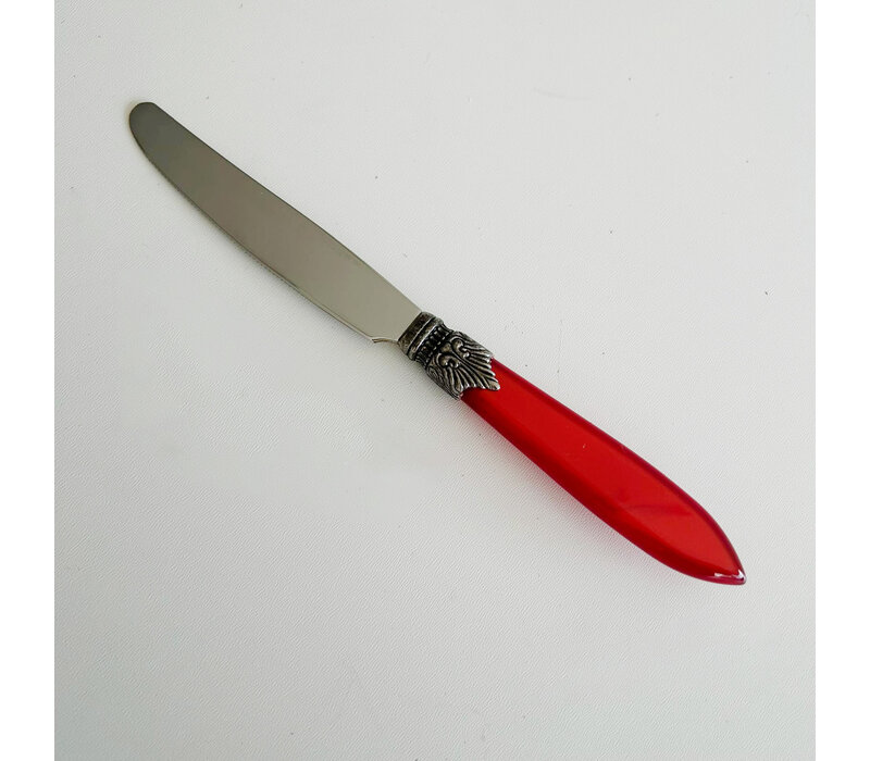 Murano Fruit Knife Fire Red