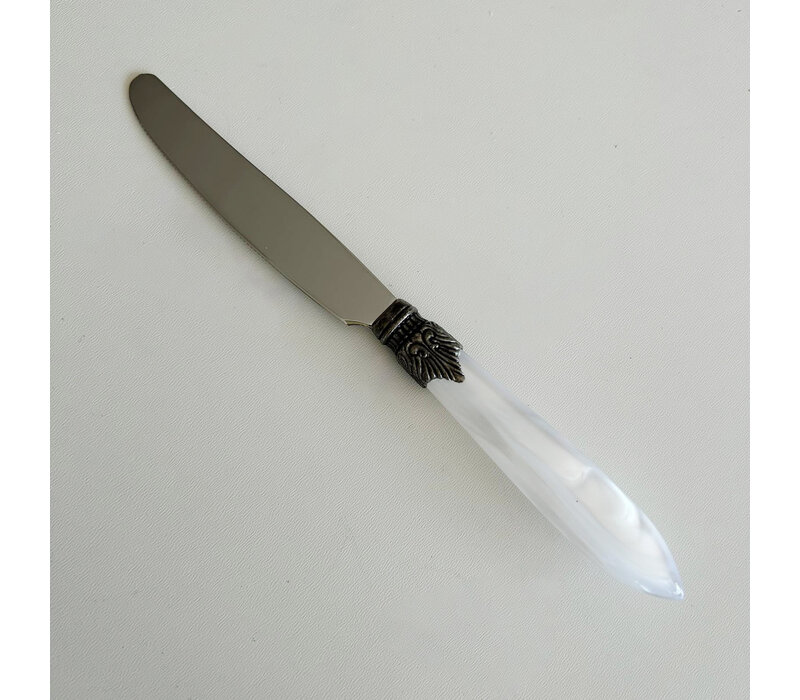 Murano Obstmesser Eisweiß