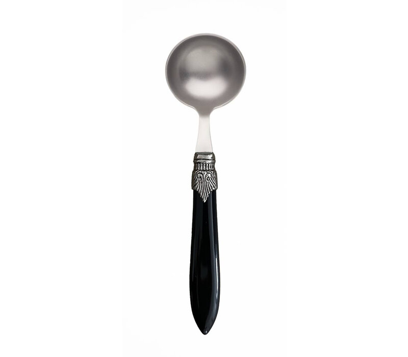 Murano Saucenlöffel Schwarz