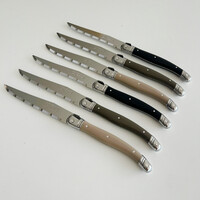 Laguiole 6 Classique Couteaux à Steak 'Moka' en Coffret en Bois