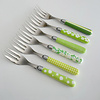 Kom Amsterdam Multi Colour 6 Cake Forks Mix Green Kom Amsterdam Multi Colour 6 Cake Forks Mix Green