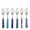 Kom Amsterdam Multi Colour 6 Small Spoons Mix Blue