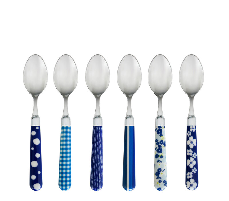 Multi Colour 6 Kleine Lepeltjes Mix Blauw