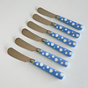 Kom Amsterdam Multi Colour 6 Buttermesser Punkte Hellblau