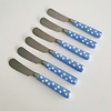 Kom Amsterdam Multi Colour 6 Butter Knives Hearts Sky Blue