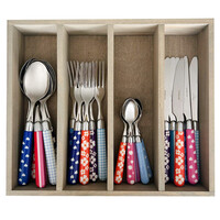 Multi Colour 24-delige bestekset gemixte decors