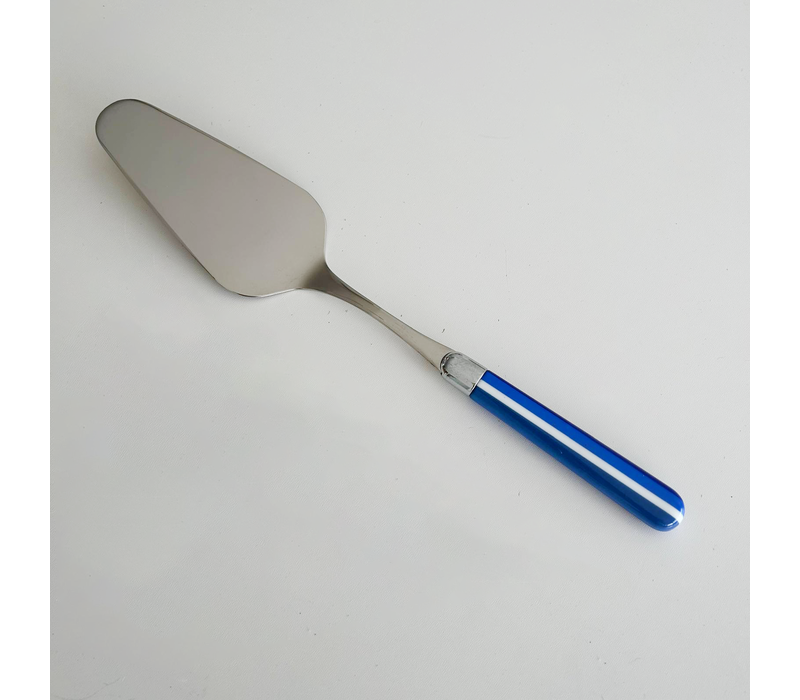 Multi Color Cake Server Stripe Blue