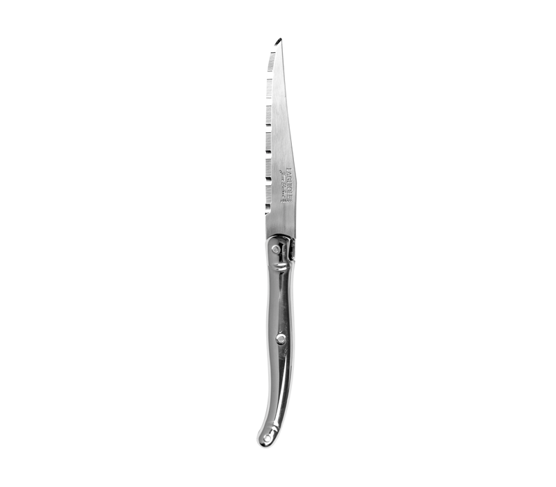 Laguiole Classic Couteau à Steak Acier Inox avec Planche à Découper