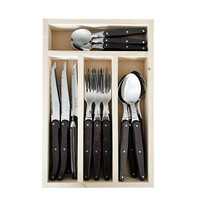Laguiole Classic Besteckset 24-teilig Wengeholz
