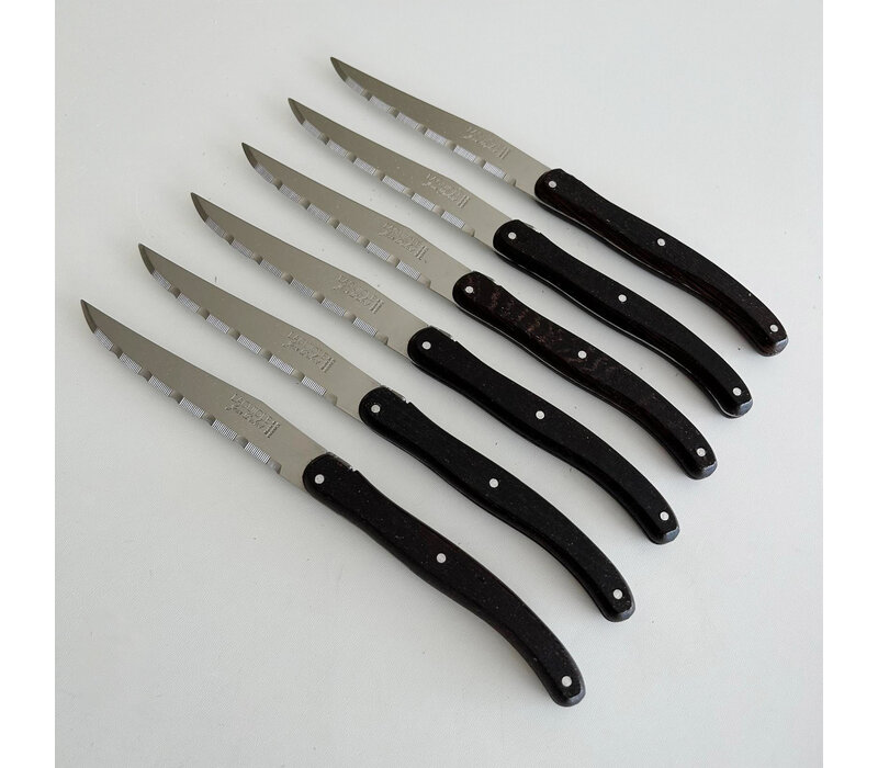 Laguiole Classic 6 Steakmesser Wengeholz