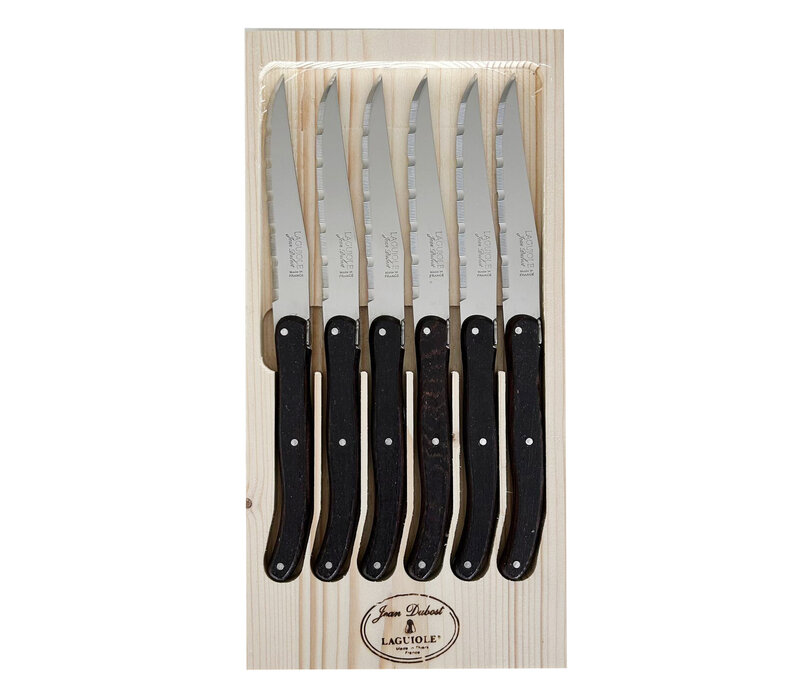 Laguiole Classic 6 Steakmesser Wengeholz