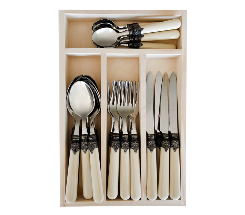 Brasserie Cutlery Set 24-piece Ivory