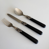 Brasserie Ontbijt Bestekset 18-delig Zwart