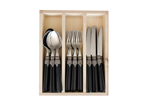 Brasserie Brasserie Breakfast Cutlery Set 18-piece Black