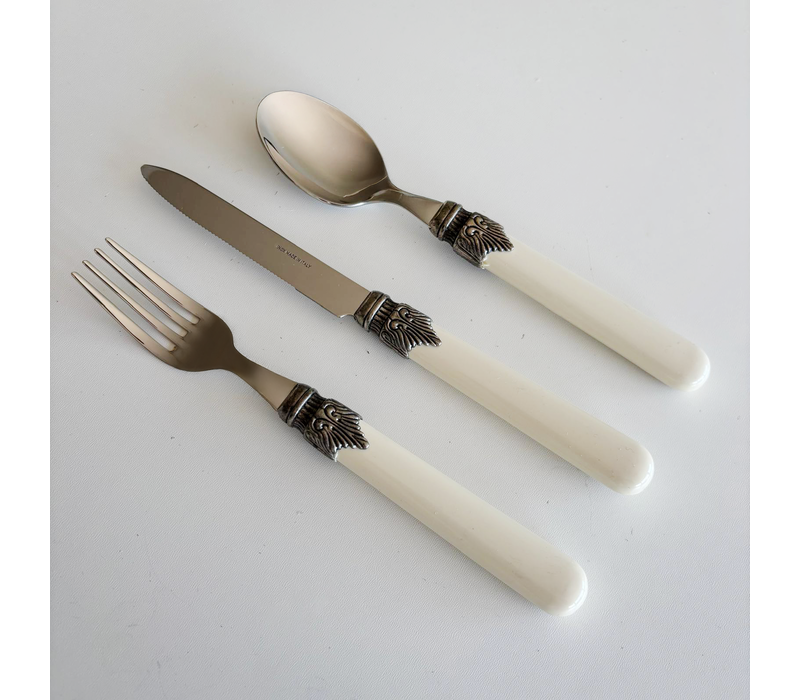 Brasserie Frühstücksbesteck-Set 18-teilig Elfenbeinfarbe