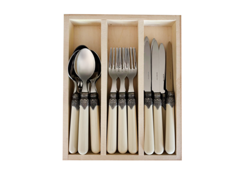 Brasserie Brasserie Breakfast Cutlery Set 18-piece Ivory