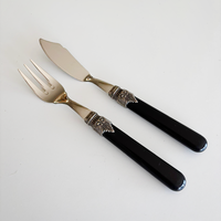 Brasserie Fischbesteck 12-teilig Schwarz