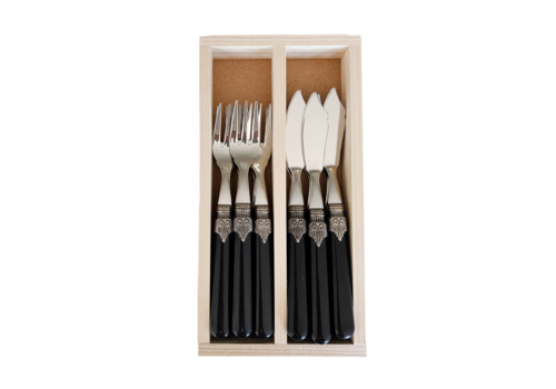 Brasserie Brasserie Fischbesteck 12-teilig Schwarz